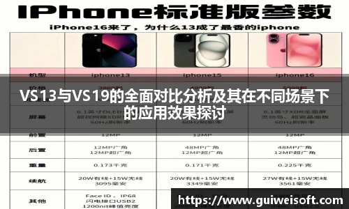 VS13与VS19的全面对比分析及其在不同场景下的应用效果探讨